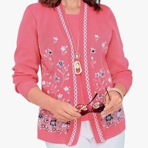 Emma Collection Tea Collection Coral Knit Sweater